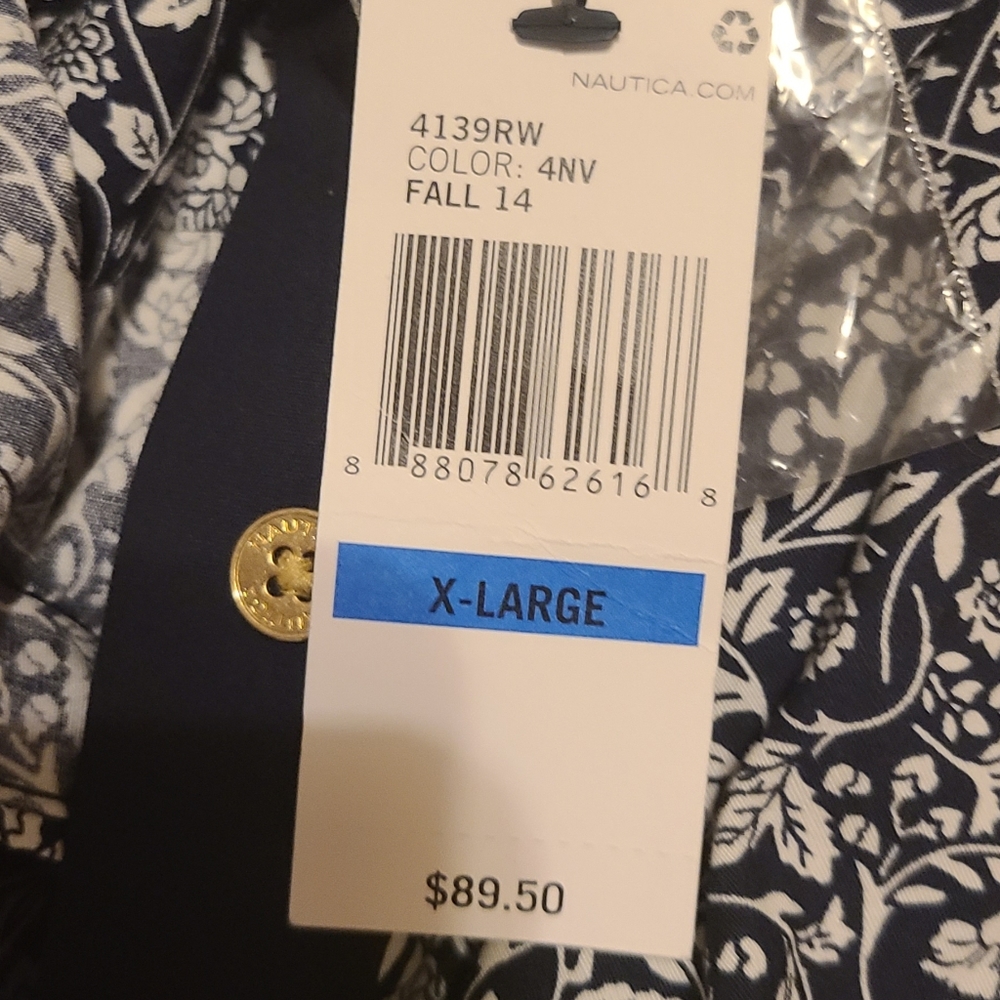 Nautical blue button up - Picture 3 of 3